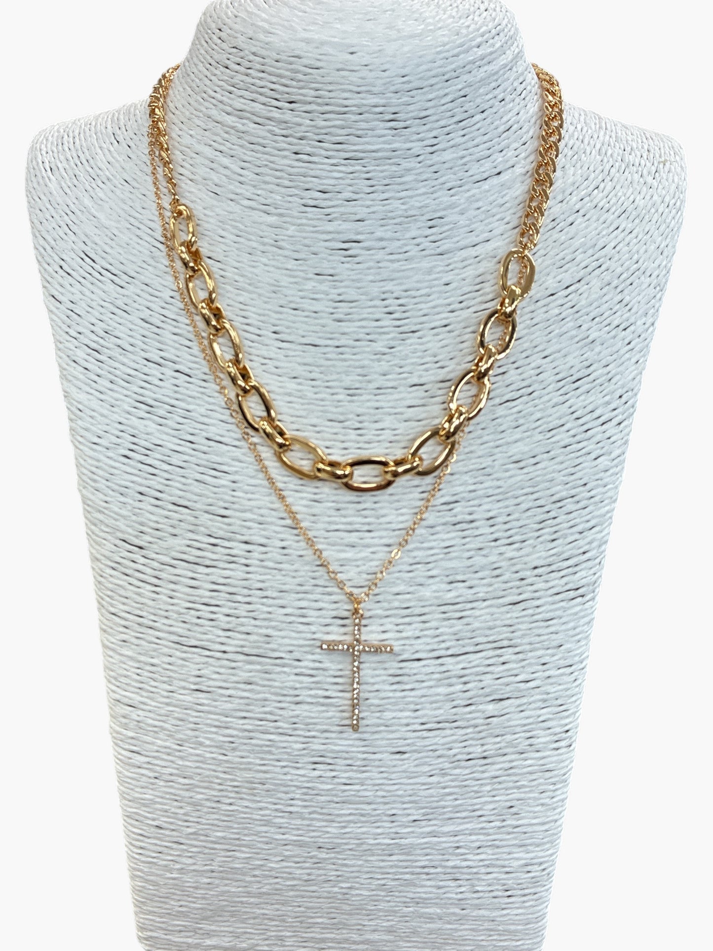 N0181| Cross Chain Necklace | KS5307