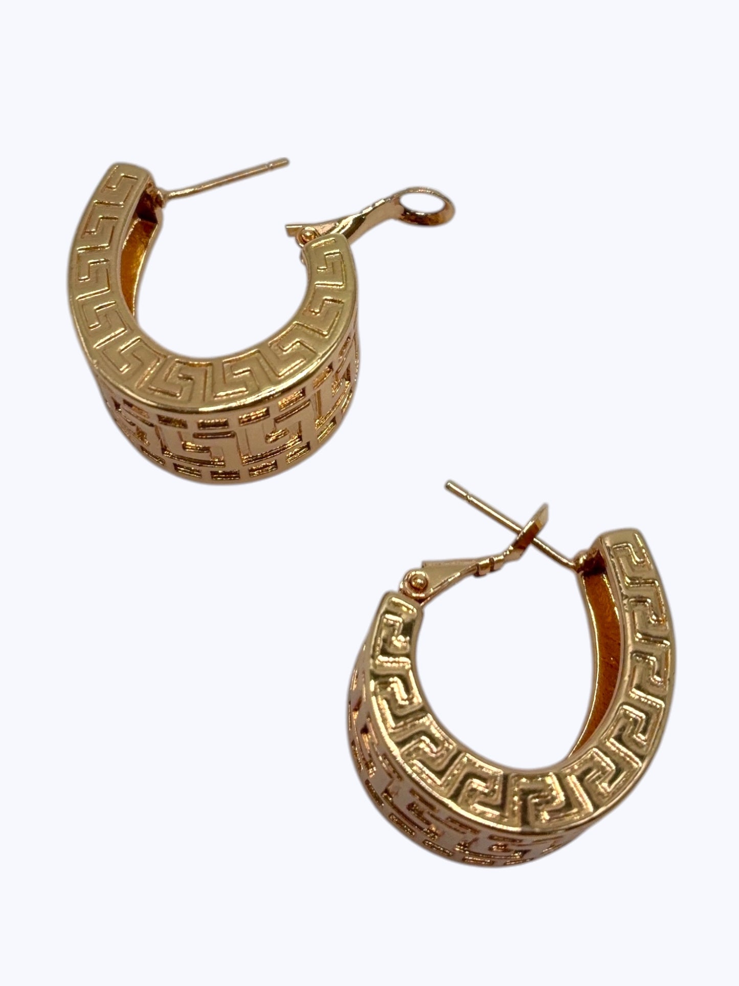 E2482 | Classic Greek Key Earrings | KE2562