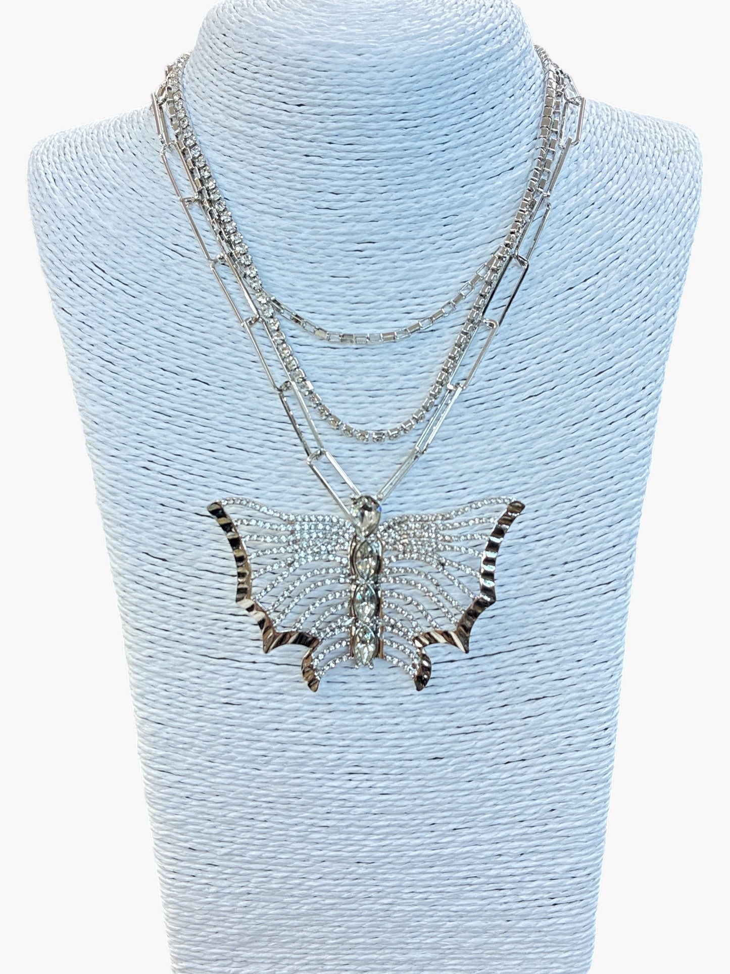 N0646| Butterfly Pendant Necklace |KS5101