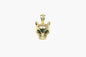 Gold panther pendant on a white background