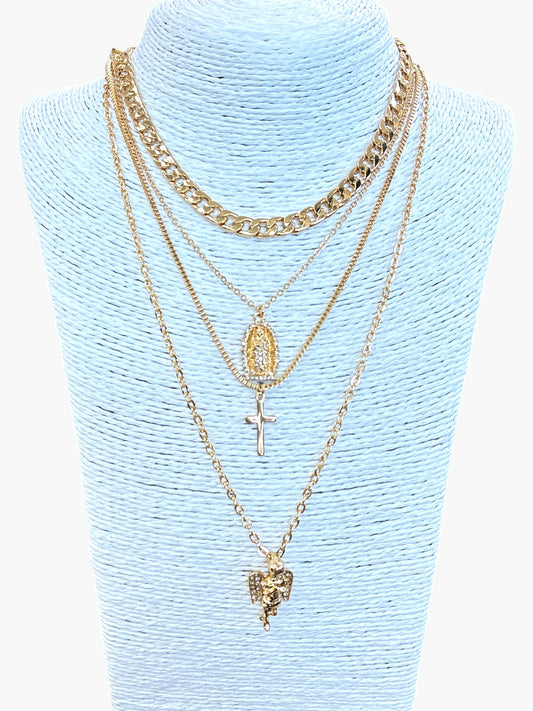 N3049 |Mother Mary Pendant Necklace |KS3053
