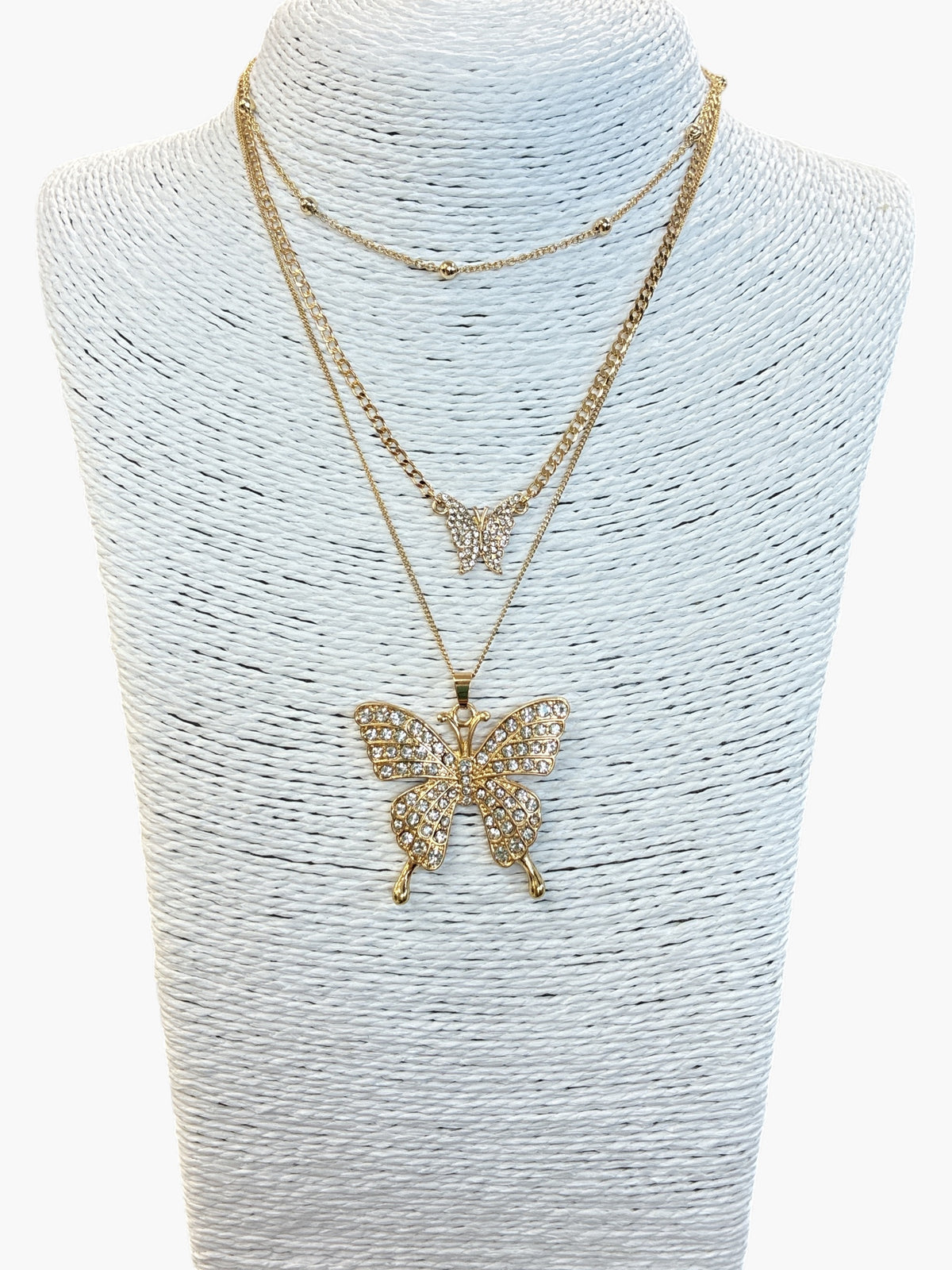 Crystal Butterfly Necklace Set | N0427